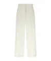 Fabiana Filippi Mid-waist White Cotton Trousers In White