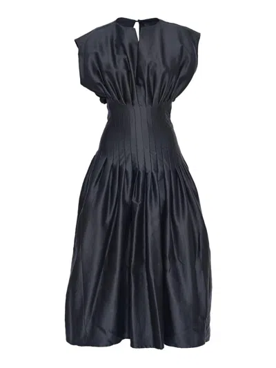 Fabiana Filippi Midi Dress In Black