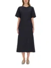 Fabiana Filippi Midi Dress Featuring Lurex Detailing And Flared Skirt