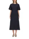 Fabiana Filippi Midi Dress Featuring Lurex Detailing And Flared Skirt