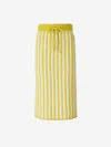 Fabiana Filippi Midi Knit Skirt In Lima Green