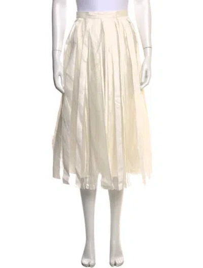 Pre-owned Fabiana Filippi Midi Length Skirt In Gray