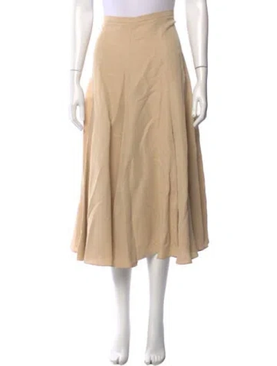 Pre-owned Fabiana Filippi Midi Length Skirt In Neutral