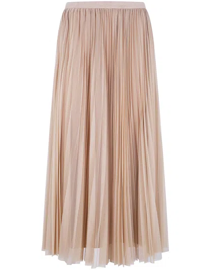 Fabiana Filippi Midi Plated Skirt In Pink