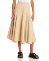 Fabiana Filippi Linen And Viscose Skirt In Light/pastel