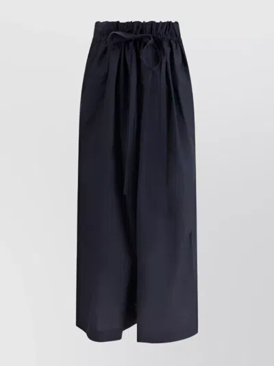 Fabiana Filippi Midi Skirt Tailored Elasticated Waistband In Blue