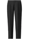 Fabiana Filippi Montefalco Cotton And Silk Mikado Trousers In Schwarz
