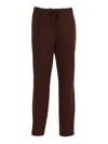 Fabiana Filippi Ebano Jersey Punto Milano Pleated Jogging Trousers In Brown