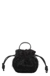 Fabiana Filippi Mini Bucket Bag In Black