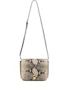 Fabiana Filippi Eclissi Python-print Calfskin Mini Messenger Bag In Neutrals
