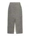 Fabiana Filippi Mixed-color Pencil Skirt In Gray