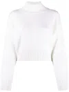Fabiana Filippi Pullover Mit Stehkragen In White