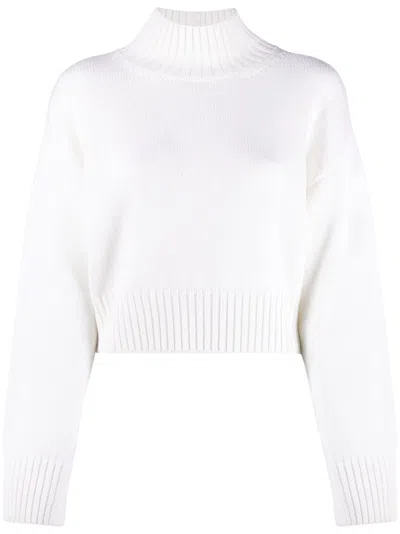 Fabiana Filippi Pullover Mit Stehkragen In White