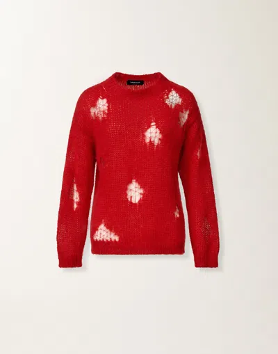 Fabiana Filippi Mohair Sweater In Red