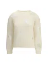 Fabiana Filippi Ripped-effect Sweater In Black