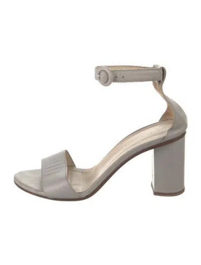 Pre-owned Fabiana Filippi Monili Leather Sandals In Black