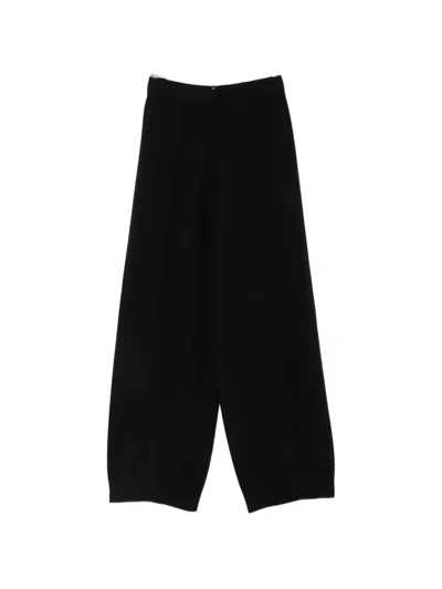 Fabiana Filippi Monili-embellished Wide-leg Trousers In Black