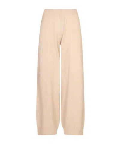 Fabiana Filippi Monili-embellished Wide-leg Trousers In Neutral