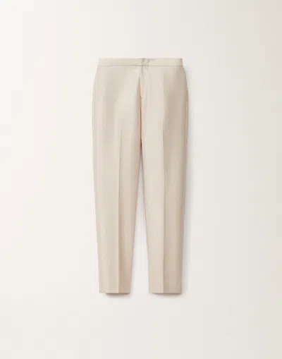 Fabiana Filippi Montefalco Cotton And Silk Mikado Trousers In Brown