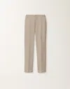 Fabiana Filippi Montefalco Cotton Gabardine Trousers In Clay