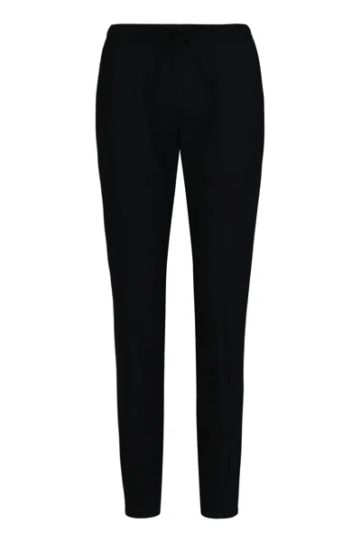 Fabiana Filippi Montefalco Pants In Fresh Wool Bistretch In Black