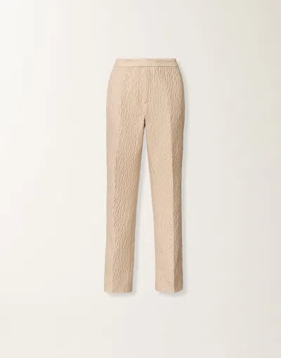 Fabiana Filippi Montefalco Trousers In Embossed Jacquard In Multi