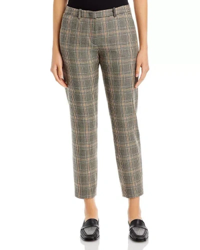 Pre-owned Fabiana Filippi Montefalco Wool Lana Plaid Pants Women's 44/8us Multi Hook & Bar In Mandor