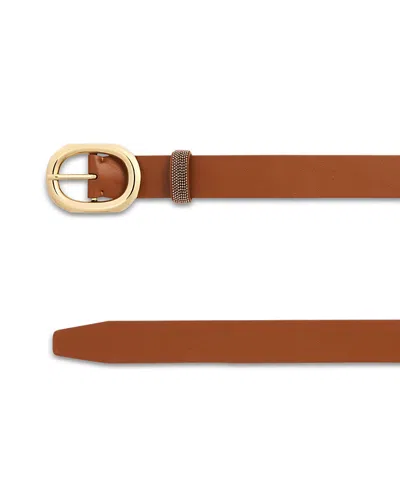Fabiana Filippi Nappa Leather Belt In Brown