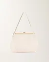 Fabiana Filippi Nappa Leather Crossbody Bag In Butter