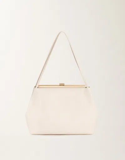 Fabiana Filippi Nappa Leather Crossbody Bag In Butter