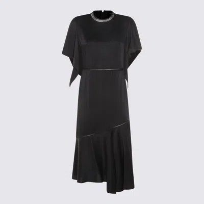 Fabiana Filippi Women Blue Ruffle Dress, Xl Luxury Dresses For Women Darveys
