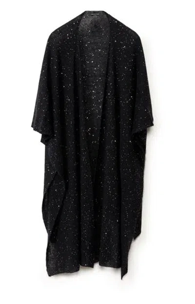 Fabiana Filippi Navy Wool Blend Accessories In Black