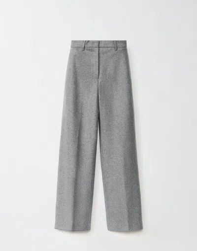 Fabiana Filippi Norcia Flannel Trousers In Grau