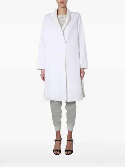 Fabiana Filippi Regular Fit V-neck Jacket With Jewel Detail In White