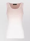 Fabiana Filippi Ribbed Jersey Tank With Unique Shaded Print In Pink