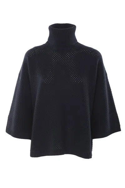 Fabiana Filippi Open-knit Sweater In Blue