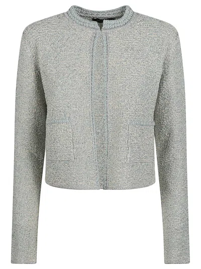 Fabiana Filippi Open Cropped Cardigan In Green