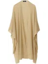 Fabiana Filippi Mohair Open Cape In Brown