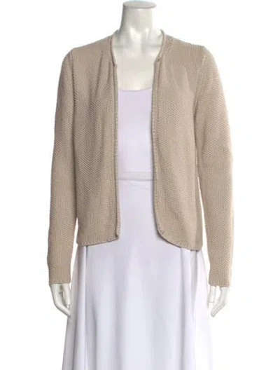 Pre-owned Fabiana Filippi Open Front Sweater In Neutral