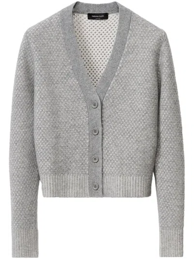 Fabiana Filippi Open-knit Cardigan In 灰色