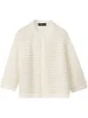 Fabiana Filippi Open-knit Cardigan In White