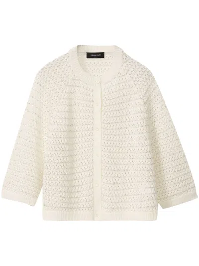 Fabiana Filippi Open-knit Cardigan In White