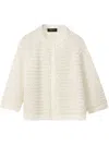 Fabiana Filippi Open-knit Cardigan In White