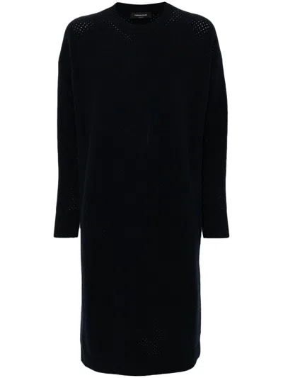 Fabiana Filippi Open-knit Dress In Blue