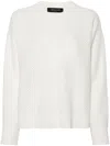 Fabiana Filippi Wool-cotton Blend Crew-neck Sweater In Neutrals