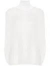Fabiana Filippi Open-knit High-neck Top In White