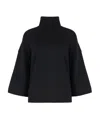 Fabiana Filippi Wool Blend Turtleneck Sweater In Black