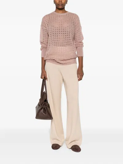 Fabiana Filippi Open-knit Sweater In Neutral