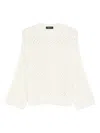 Fabiana Filippi Wool Blend Sweater In White