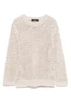 Fabiana Filippi Open Weave Knit Sweater With Relaxed Fit